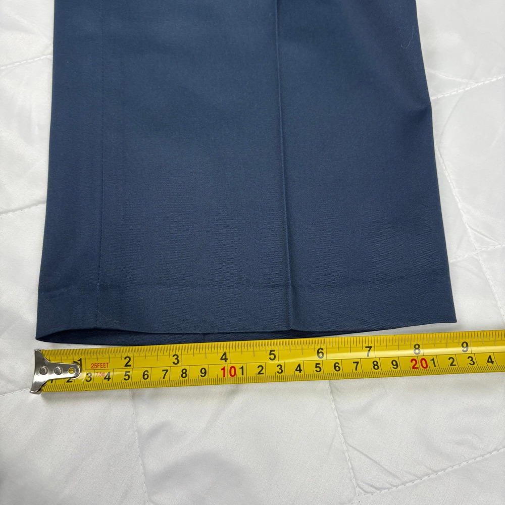 Perry Ellis Portfolio Dress Pants 36x32 Blue Flex Waist Flat‎ Front Stretch - Picture 11 of 11